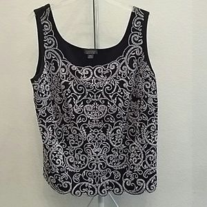 Elegant Black and White Top